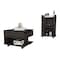Tuhome Riverside 2 Piece Living Room Set, Bar Cart, Coffee Table, Espresso CLIV36 - alternate 3